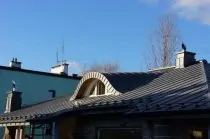 dach z blachy Rheinzink prePatina Schiefergrau Raszyn