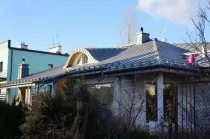 dach z materiału Rheinzink prePatina Schiefergrau Raszyn